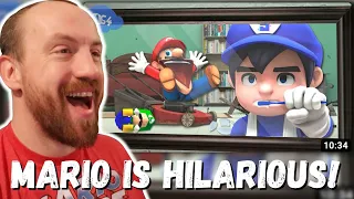 MARIO IS HILARIOUS! SMG4: My Roommate Mario (FIRST REACTION!)