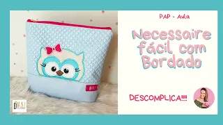 Necessaire Professora com bordado fácil | PAP