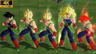 Dragon Ball Raging Blast 2 Mods - Bardock All Transformations "Super Saiyan God" (4K 60FPS)