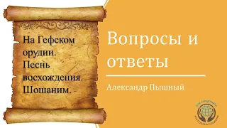 Александр Пышный - Вопросы и ответы - На Гефском орудии.