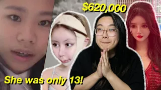 16 Year Old Chinese Influencer Addicted to Plastic Surgery *$620,000*