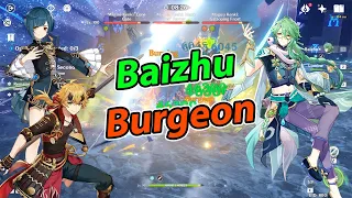 I tried Baizhu Burgeon team in Spiral Abyss Genshin Impact