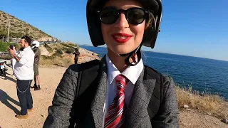 Distinguished Gentleman's Ride 2021 Athens, Greece / Dominika Rides & my Custom Ducati Scrambler