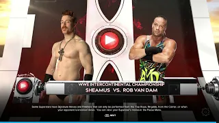"🔥 WWE 2K24 FULL MATCH —  Sheamus vs Rob Van Dam  — WWE IC Title Match!"