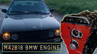 M42B18 BMW E30 engine build