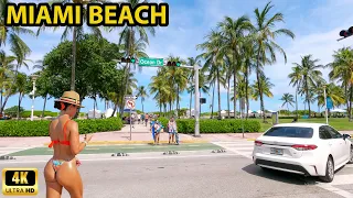 Miami Beach Florida Driving Through