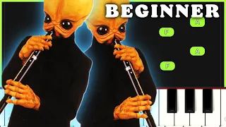 Cantina Band - Star Wars | BEGINNER ONE HAND PIANO TUTORIAL