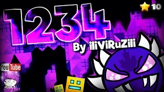 EIGHTO REMIX!? "1234" 100% COMPLETE By iIiViRuZiIi! [VERY HARD DEMON] | Geometry Dash [2.1] - Dorami