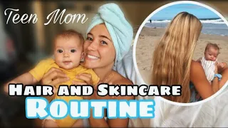 My Hair and Skincare Routine // How I cleared my skin and grew my hair!!