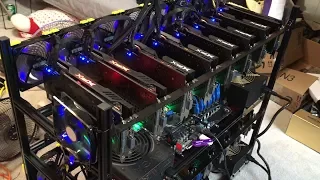 GPU Bios Flash Test Bench - Crypto Mining Rig