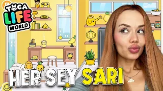 24 Saat Boyunca Herşey Sarı !? - Toca Life World @GamzeKarta