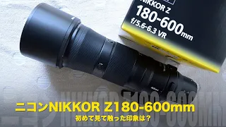 Nikonトーク！初めて見て触った！ニコンNIKKOR Z 180^600mm F5 6 6 3 VR