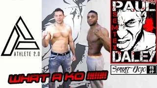 Paul 'Semtex' Daley vs Alexander Stetcurenko sponsored by Athlete 2.0 Fight Wear. WHAT A KO!!!!!!!