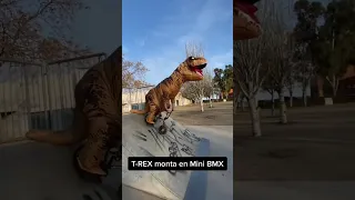 T-REX monta en Mini BMX 😂