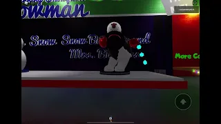 Snowflakes Spinning snowman collection on YouTube and Roblox