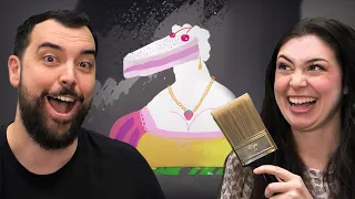 Husband & Wife Try Chaotic "SuchArt" Game (while Twitch chat judges them)