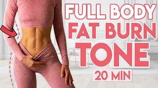 20 min Intermediate Pilates (Fat Burn Tone) | Full Body Home Workout