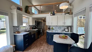 LIMITED RUN TINY HOME with a DOUBLE LOFT split for privacy and a BEDROOM DOWNSTAIRS