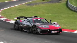 2022 MERCEDES-AMG ONE TESTING HARD AT THE NÜRBURGRING