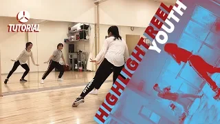 [튜토리얼] BTS (방탄소년단) HIGHLIGHT REEL (Jimin & J-Hope) - YOUTH | Dance Tutorial by 2KSQUAD