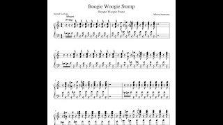 Boogie Woogie Stomp piano sheet music Буги Вуги ноты пианино