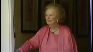 Former Prime Minister Baroness Thatcher returns home