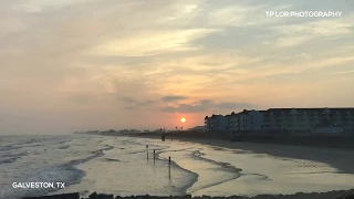 Galveston, TX Sunset Timelapse