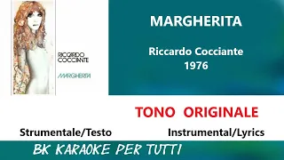 MARGHERITA Riccardo Cocciante Karaoke - Tono Originale - Strumentale/Testo