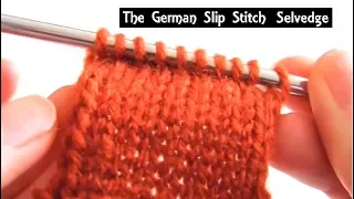 German Slip Stitch Selvedge How-To | Finishing Technique for Edges | Knitting Lessons for Beginners