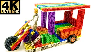 DIY - How To Make Electric Rickshaw [Tuk Tuk] With Magnetic Balls - Satisfaction 100% - BuPi Show 4k