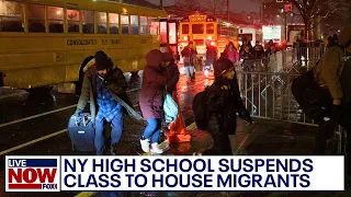 Migrant crisis: Brooklyn High School suspends class to house asylum seekers | LiveNOW from FOX