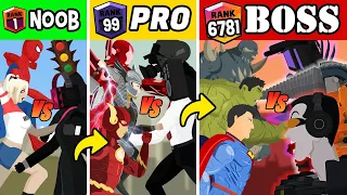 Superhero Multiverse vs Skibidi Multiverse Rank Wars | Skibidi Animation