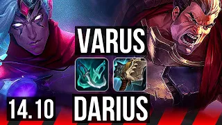 VARUS vs DARIUS (TOP) | 6 solo kills | KR Diamond | 14.10