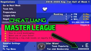 Cheat Uang Master league All Pes PPSSPP