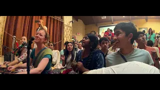 Jahnavi Harrison and Mani Manjari Devi Dasi at Iskcon Silicon Valley Oct 7 2023