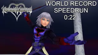 KH RE: COM [Sora Proud Mode] Riku Replica II [WR] Speedrun 0:22 [WORLD RECORD]