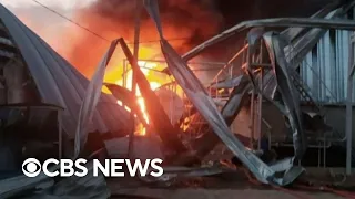 Russia hits Ukrainian grain facility; new video appears to show Wagner chief
