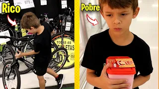 Ele Queria Uma Bicicleta Mais Só Comprei Um Sorvete, Rico Vs Pobre No Supermercado