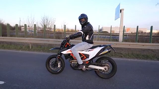 LOUD KTM 690 SMCR 2019 Arrow Tuning Exhaust Sound Acceleration Flyby without DB Killer Quickshifter