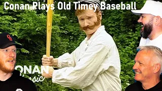 Conan Plays Old Timey Baseball REACTION | OFFICE BLOKES REACT!!