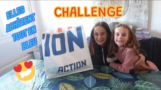 20 EUROS CHALLENGE ACTION : ELLES ACHETENT TOUT EN BLEU