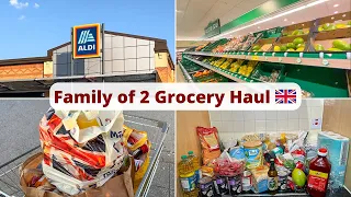 How Much I Spend On Food as a Family Of 2 In The UK | Monthly Aldi & African Grocery Haul