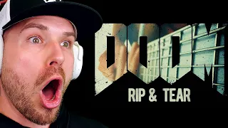 First Time Hearing DOOM OST - Rip & Tear (Mick Gordon) (REACTION!!!)