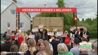 Vinstkalaset och Drömcontainern kom till Hedemora - Postkodlotteriet