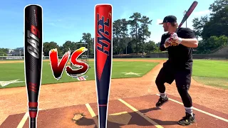 USSSA -8 SHOWDOWN: Marucci Cat9 Composite vs. Easton ADV Hype | Baseball Bat Review