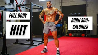 HOME WORKOUT | BURN 500+ CALORIES IN LESS THAN 27 MINUTES | INTENSE FULL BODY HIIT ( no equipment )