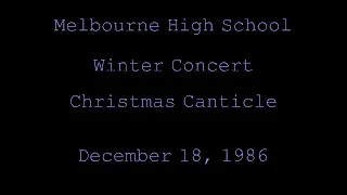 Christmas Canticle - Melbourne (Florida) High School Band