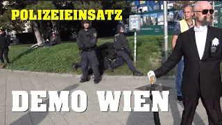 POLIZEI-GROßEINSATZ bei Demo in Wiener Innenstadt | 02.10.2021