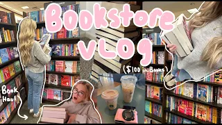 Spending $100 on Books... *book shopping vlog*