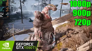 GTX 1050 Ti | God of War - 1080p, 900p, 720p